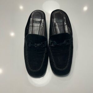 Stuart Weitzman Black Suede Loafers
